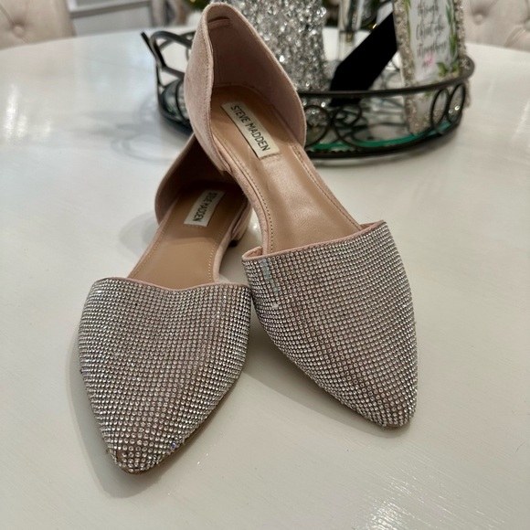 Steve Madden Rhinestone Flats - Picture 2 of 5